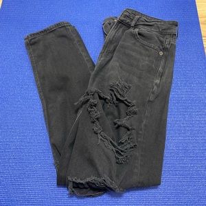american eagle mom jeans size 0